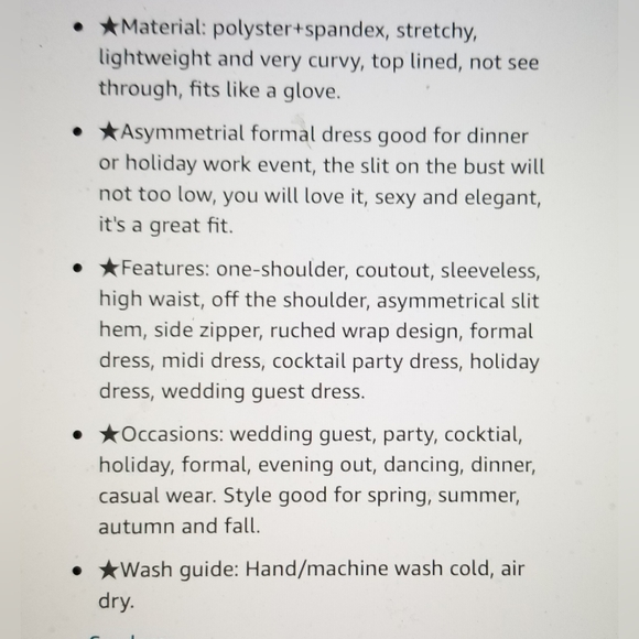 NWT ONE SHOULDER CUT OUT RUCHED BODYCON SLEEVELESS SLIT DRESS - Picture 6 of 9